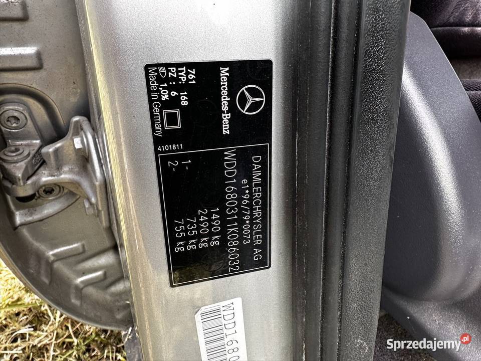Części w168 2004 r 14 benzyna automat 761 Tywonia sprzedam