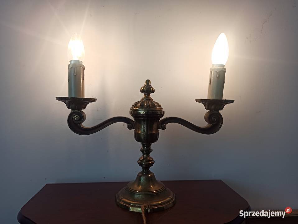 Stara Lampa KInkiet Ludwikowski mosiądz Francja Antyki Budzyń