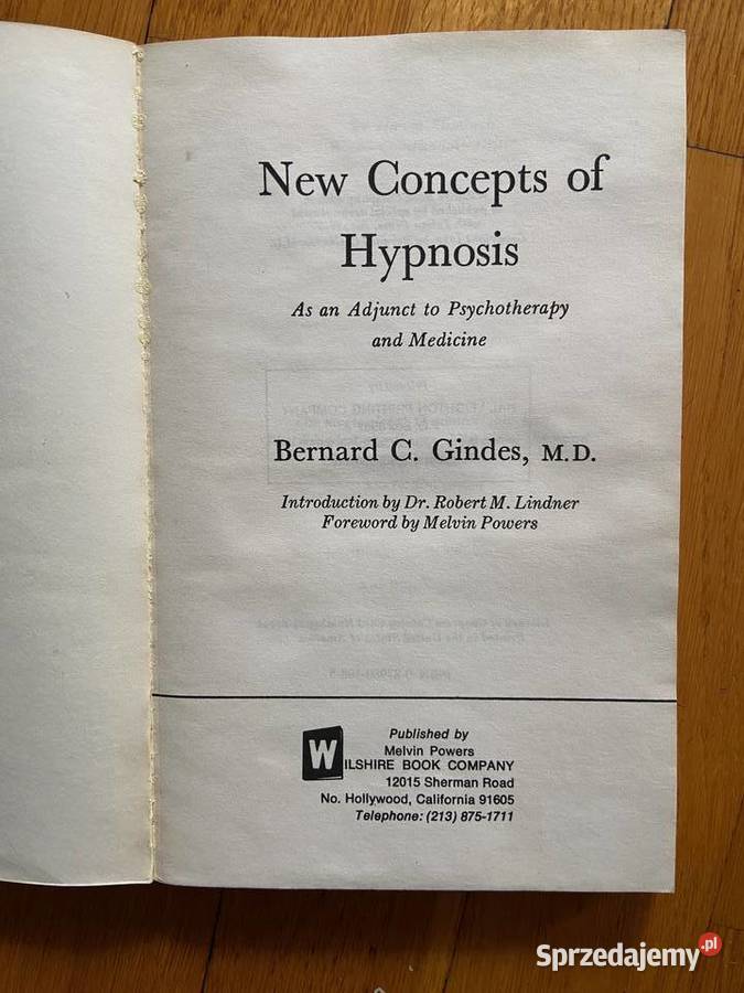 Bernard Gindes Concepts of Hypnosis śląskie Katowice