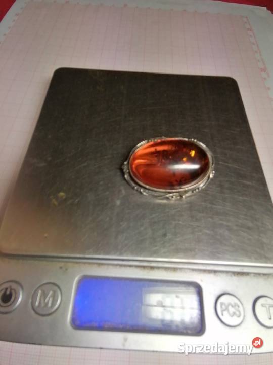Stara broszka bursztyn Białystok