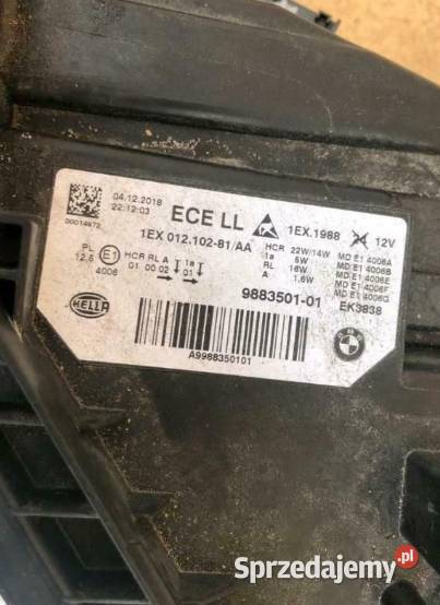 BMW 3 f30 F31 pełne reflektory led facelift lampy przednie Lublin