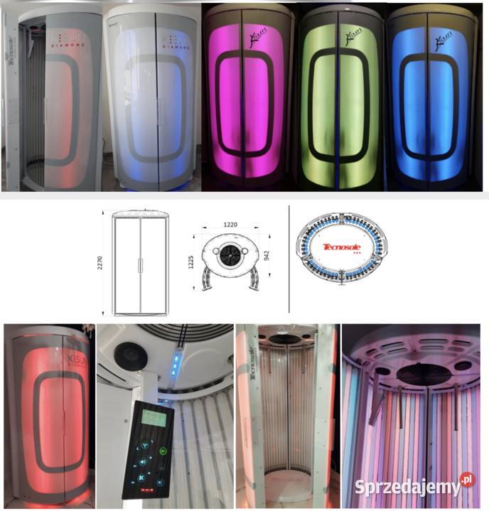 Solarium Kabina opalająca stojąca KSUN Tecnosole Płock sprzedam