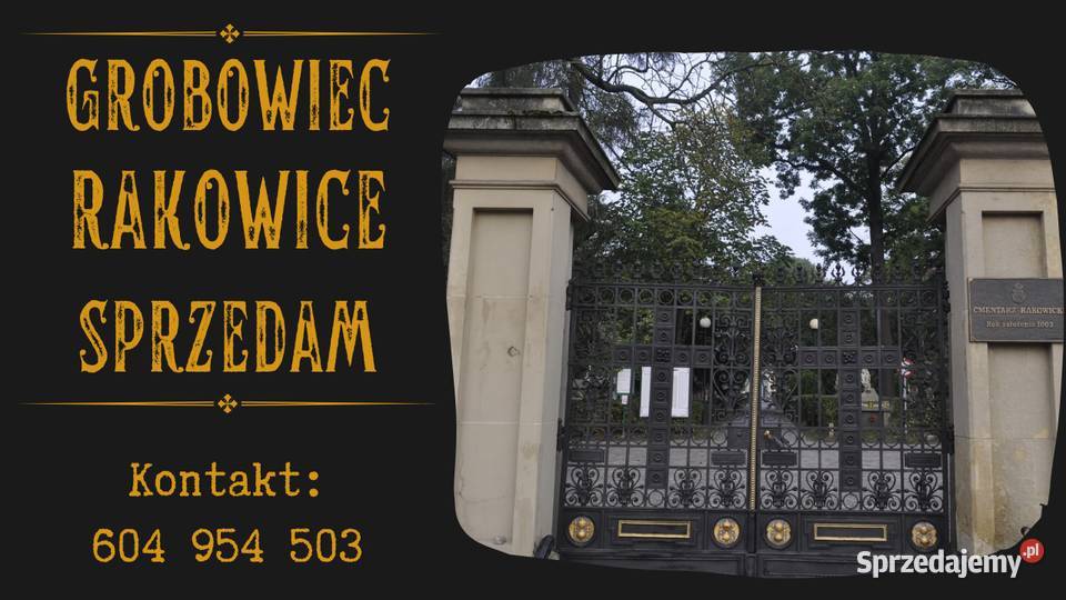 Grobowiec Rakowice sprzedam Kraków