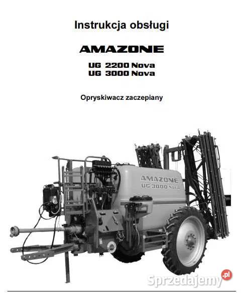 Instrukcja obsługi AMAZONE UG 2200 NOVA UG 3000 łódzkie Zduńska Wola