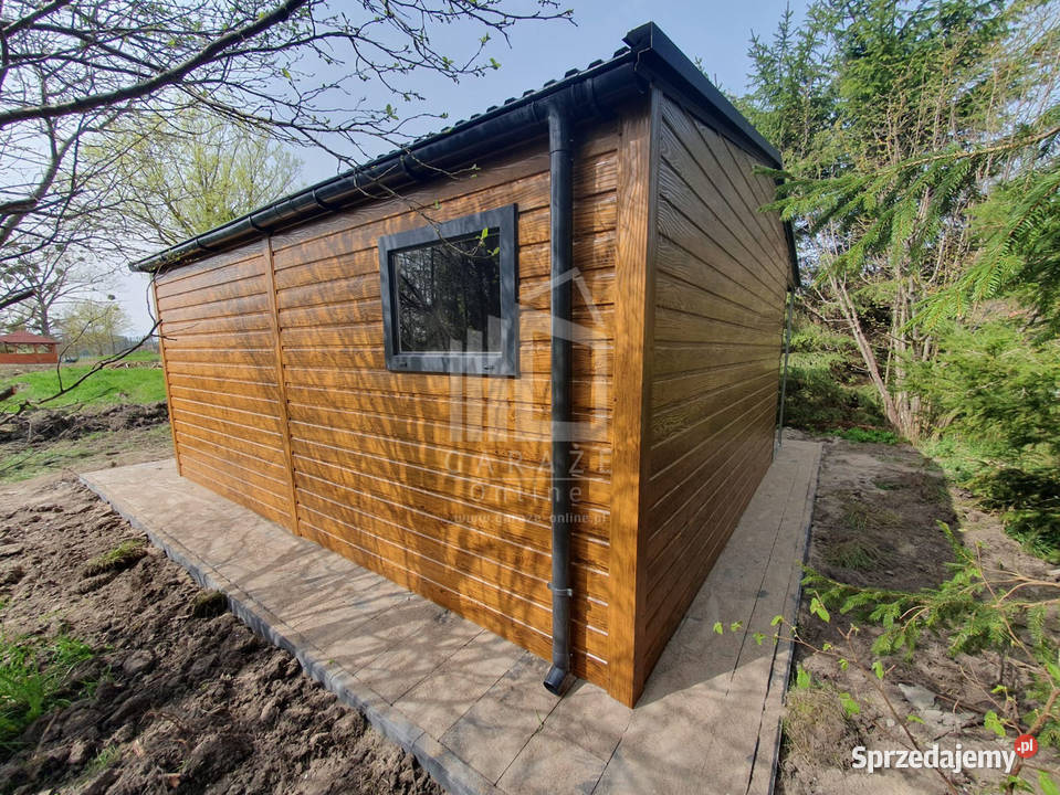 Domek Ogrodowy Schowek Garaż 4x5 wiata 1x5 okno Bydgoszcz