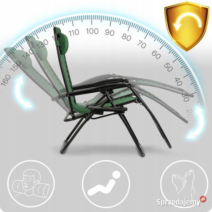 Leżak ogrodowy składany z poduszką Sofotel Gdynia