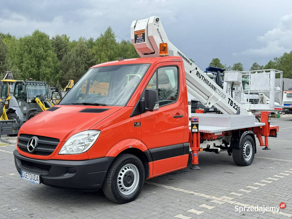 Mercedes Sprinter Podnośnik Koszowy 22m RUTHMANN Widełki
