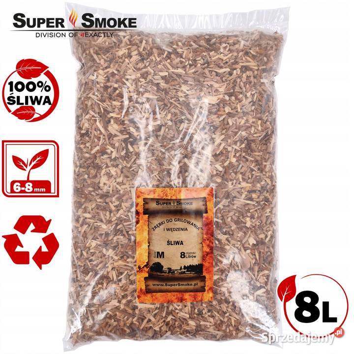 Zrębki Wędzarnicze Super Smoke ŚLIWA KL08 68mm Białystok