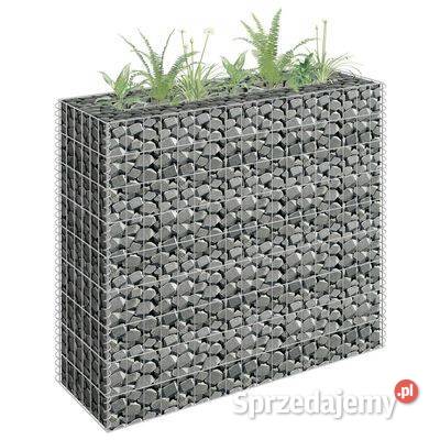 Podwyższona donica gabionowa galwanizowana stal Warszawa