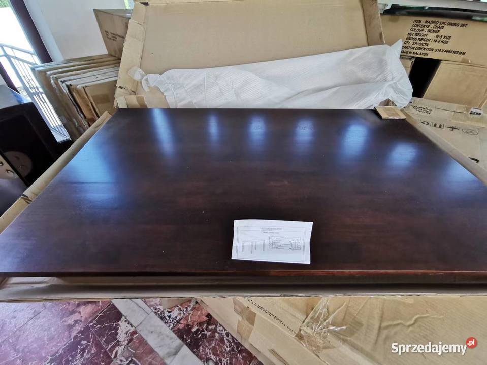 Nowy stół z litego drewna solidny i elegancki Meble Kajetany