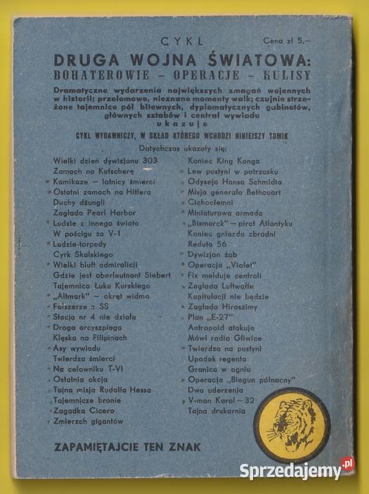 ŻÓŁTY TYGRYS WYBUCH W NORSKHYDRO 1960 Łódź