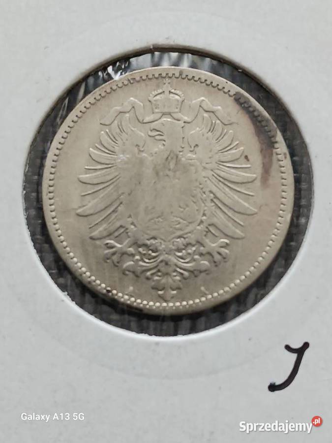 1 Marka Prusy 1874 r men A Numizmatyka Konin sprzedam