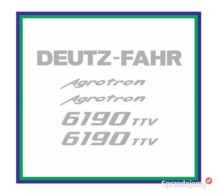 Naklejki DeutzFahr Agrotron 6190 TTV Ciągnik Piła sprzedam