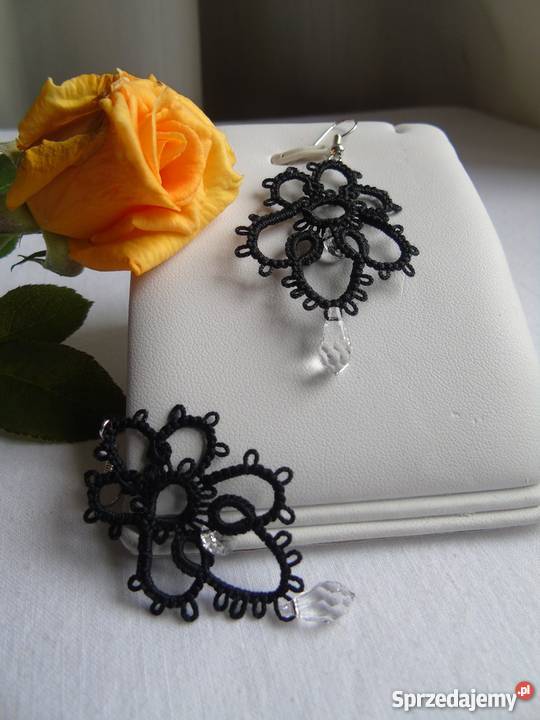 Kolczyki Frywolitkowe