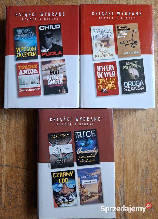 Książki wybrane Readers Digest 3 tomy Kraków
