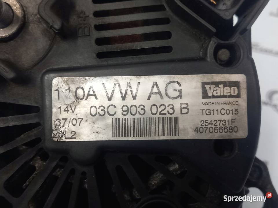 GOLF PLUS 08r 16 BLF 114 172 alternator świętokrzyskie Kielce