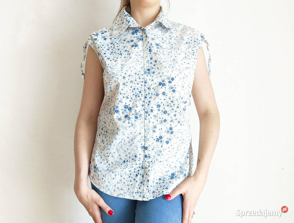 Kwiatowa koszula Armand Thierry L 40 bez rękawów zachodniopomorskie Szczecin