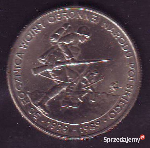 Moneta 50 Rocz WON Polskiego 500 1989 Gliwice