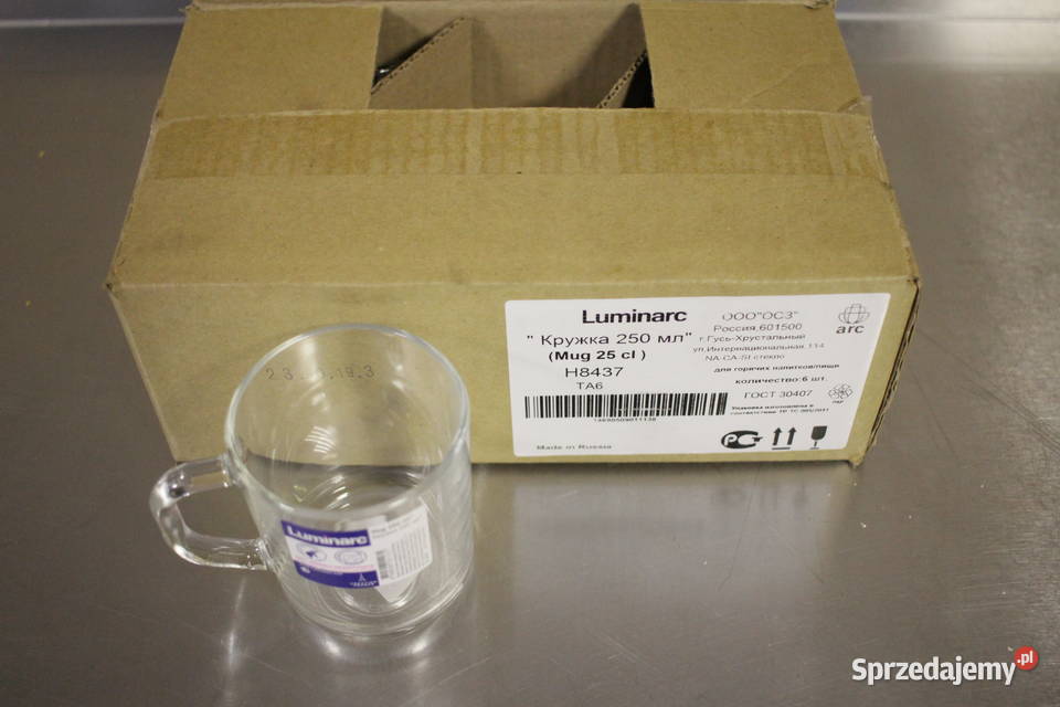 Luminarc H8437 250 ml szklanki do napojów przezroczysty Pszczyna