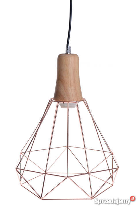 Lampa miedziana wisząca styl scandi nowoczesny Kanie sprzedam