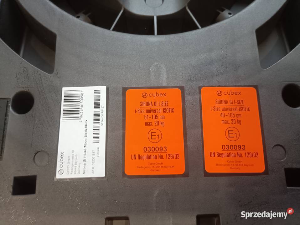 Fotelik obrotowy CYBEX SIRONA MOON BLACK 360 Cybex świętokrzyskie sprzedam