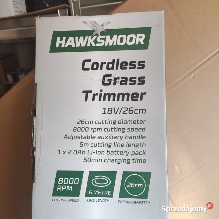 Podkaszarka akumulatorowa Hawksmoor 18 v Zawiercie