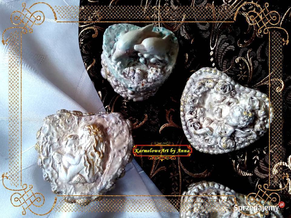 Szkatułka serduszko pudełko mixedmedia Warszawa