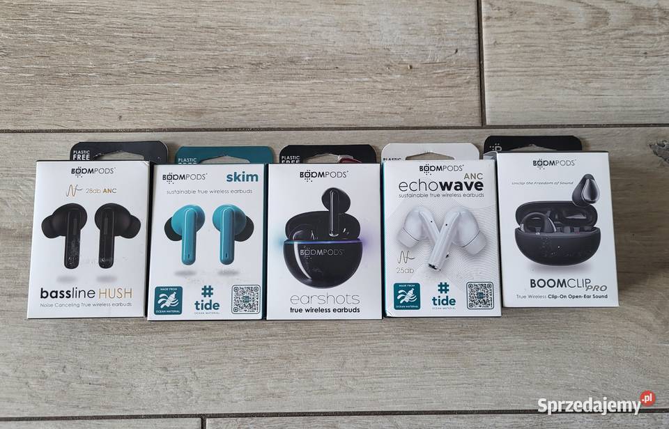 Słuchawki Boompods douszne nowe Ełk