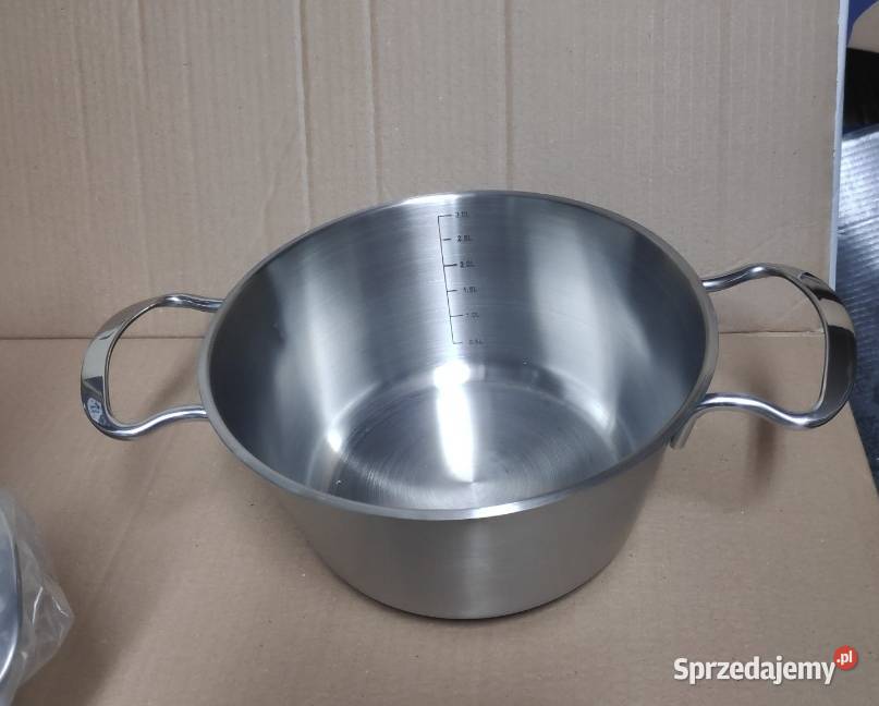 Garnki stalowe Kinghoff 10el indukcja gaz Łódź