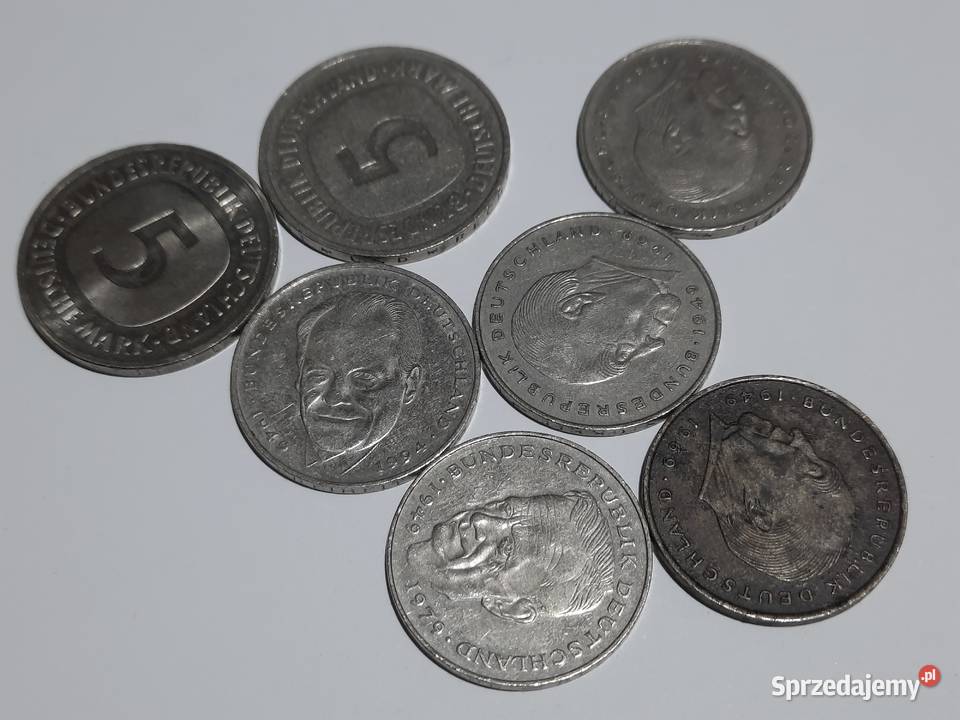 MONETY Niemcy 2x5 5x2 Marki Warszawa