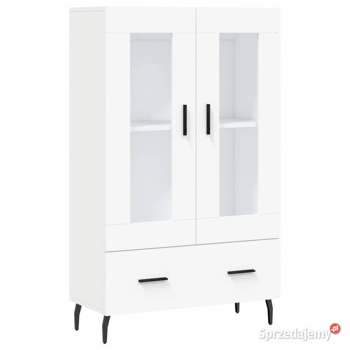 Wysoka szafka biała 695x31x115 materiał mazowieckie Warszawa