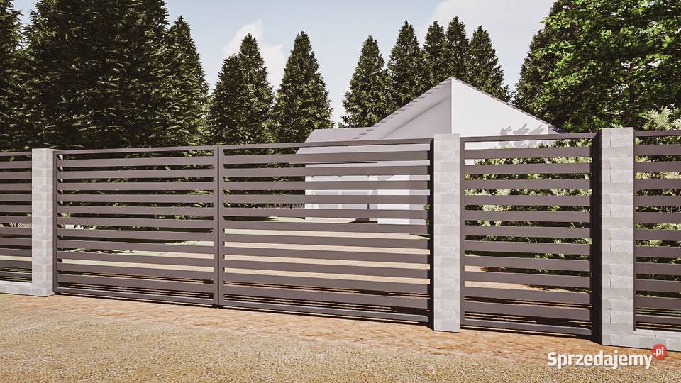 Brama ogrodzeniowa nowoczesna KLARA2 Ostrołęka