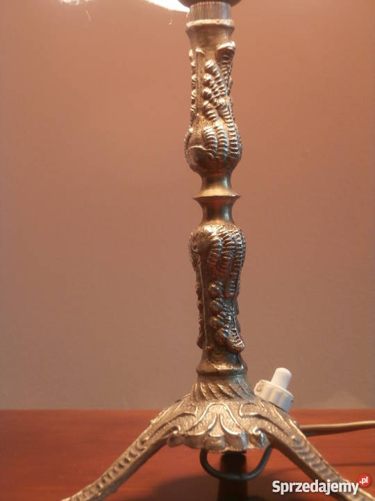 Lampka nocna mosiężna z wyłącznikiem Wrocław