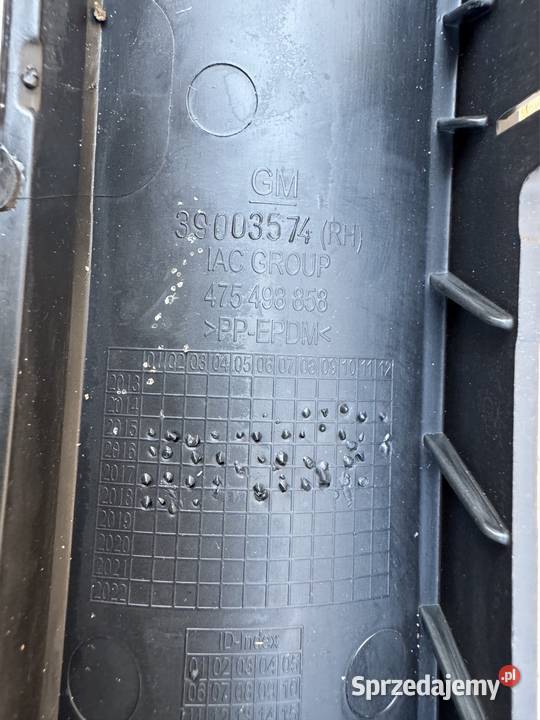 Hokej spoiler prawy przód Opel Corsa E 1419 wielkopolskie Sieraków sprzedam