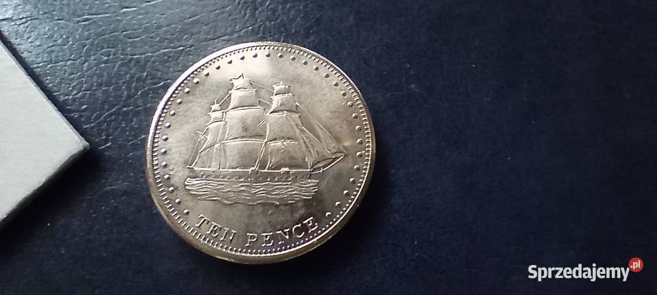 Stare monety 10 pens 2008 Tristan da Cunha Lesko