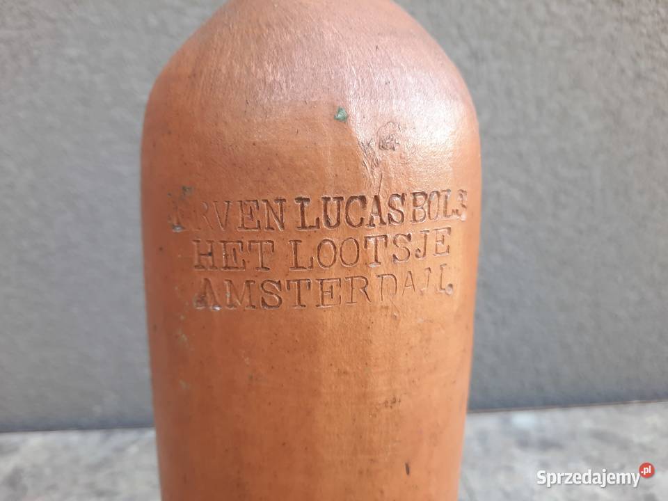 Stara ceramiczna butla Erven Lucas Bols