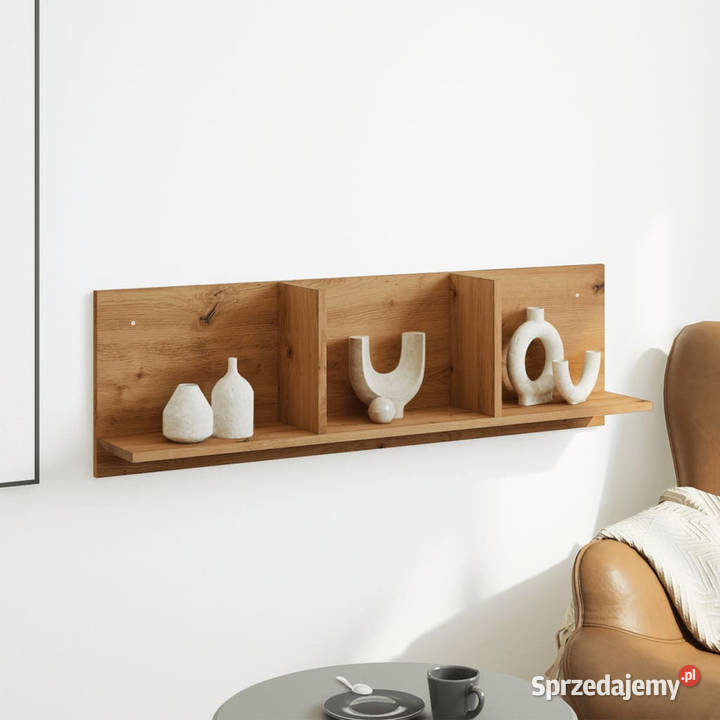 Półka ścienna 100x165x30 dąb artisian WM854867 Warszawa sprzedam