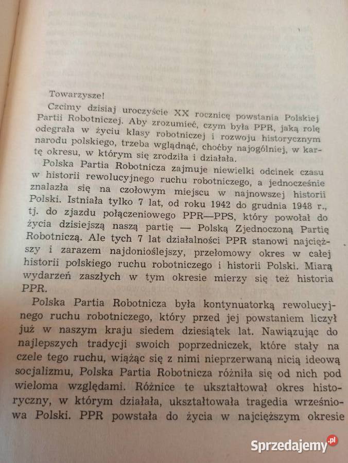 Władysław Gomułka Przemówienia 1962 śląskie Bielsko-Biała sprzedam