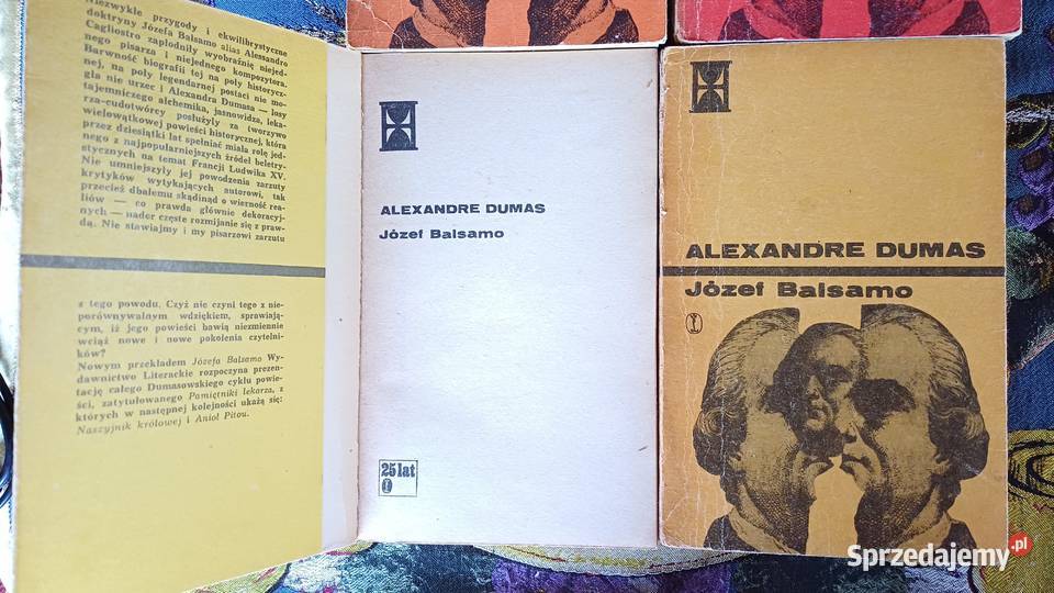 Józef Balsamo Alexandre Dumas 4 tomy Kraków