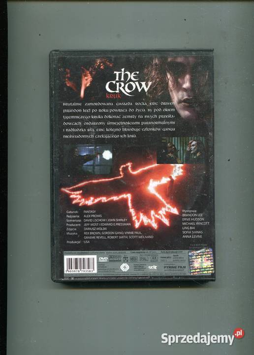The Crow Kruk Brandon Lee Film DVD Szczecin