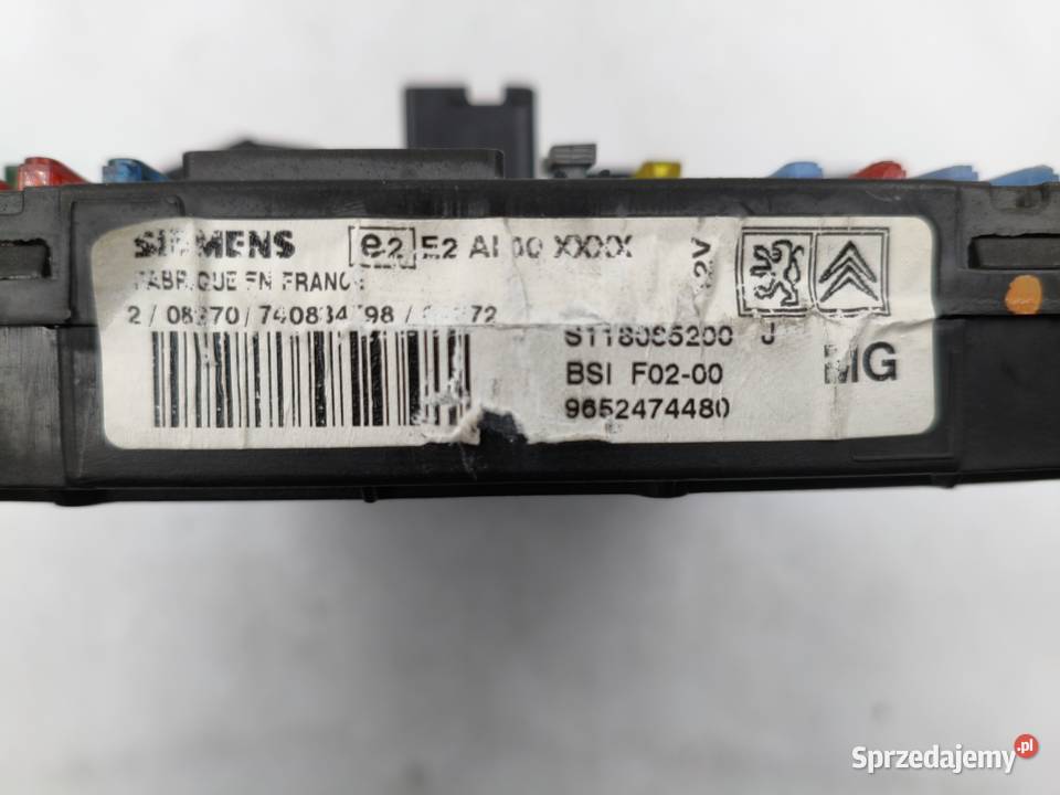 Sterownik Silnika Citroen C3 14 8v KFV osobowe Wyszków