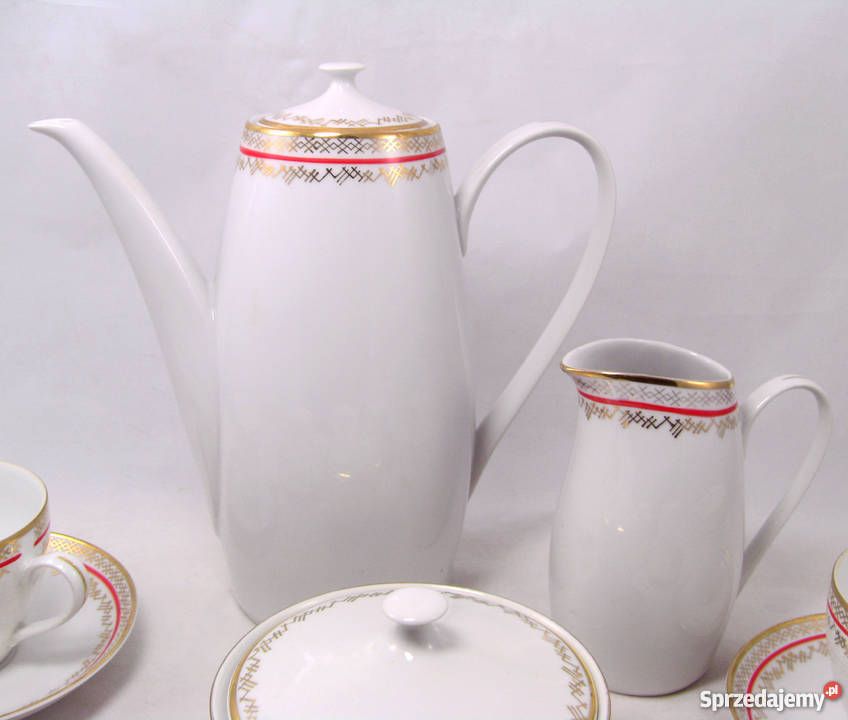 Porcelanowy zestaw Epiag Czechosłowacja lata 70 lubuskie Zielona Góra