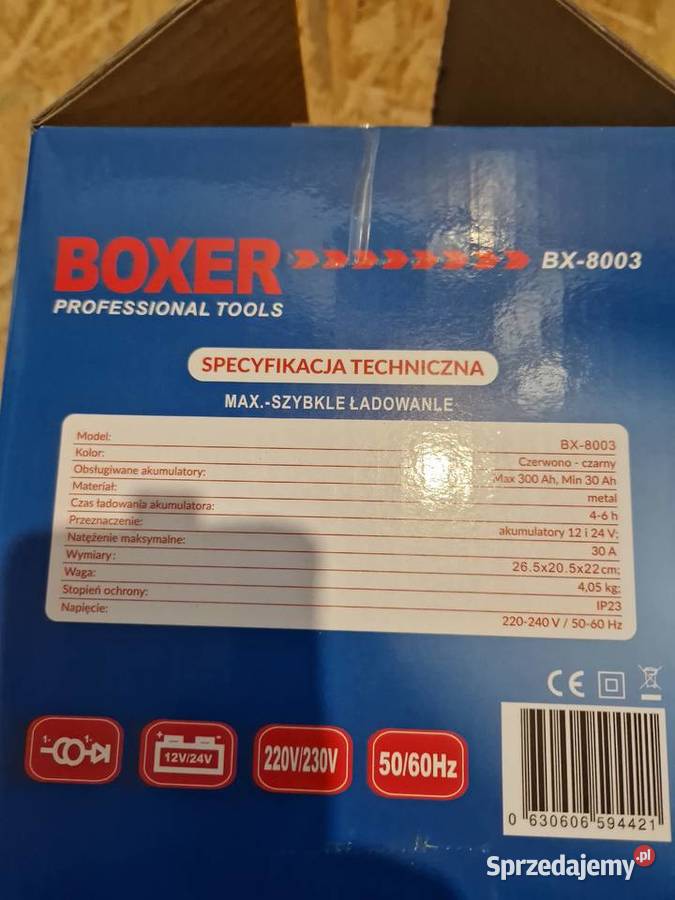 Prostownik Akumulatorowy 12V24V 300Ah BOXER