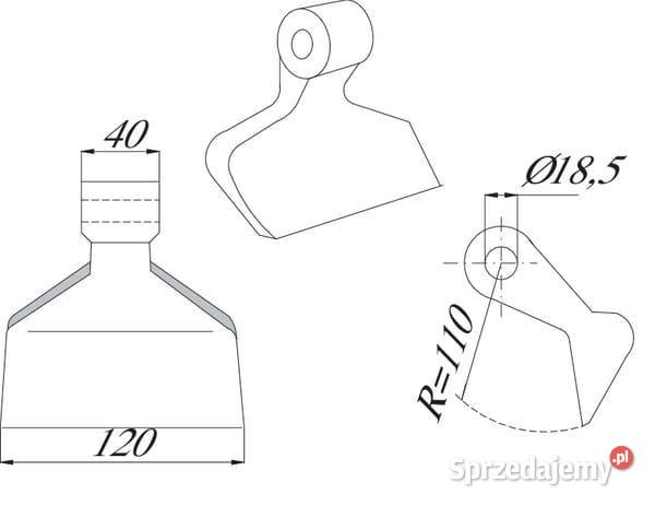 Nóż bijakowy Omarv CK4420 Rolnictwo Kamionna