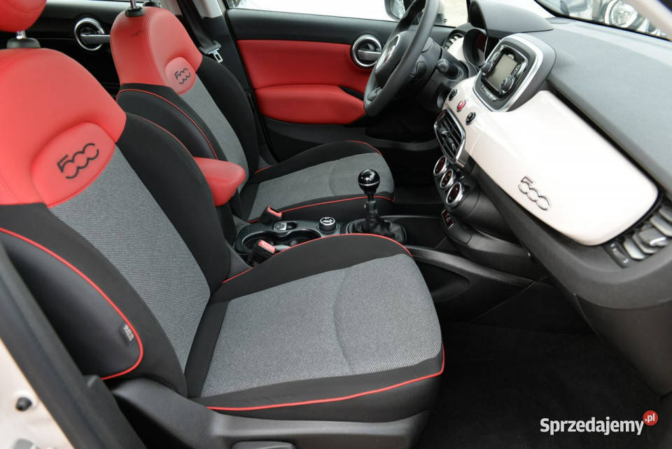 Fiat 500x 14T 140 Klima dwustrefowa Półskóra lakier metallic 500X śląskie Dąbrowa Górnicza