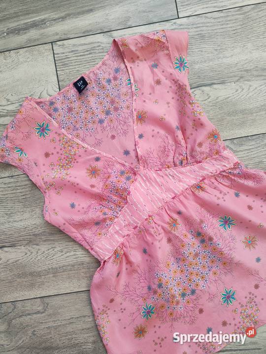 Jedwabna bluzka Gap w kwiaty Silk 100 Floral Jasło