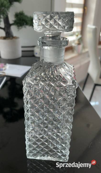 Karafka do whisky PRL szkłokryształ z Sól
