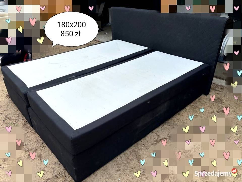 Łóżko sypialniane tapicerowane 180x200