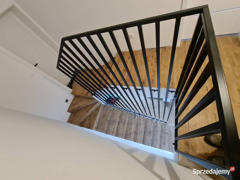 Balustrada Harfowa LOFT Lamele Stalowe pod Żukowo