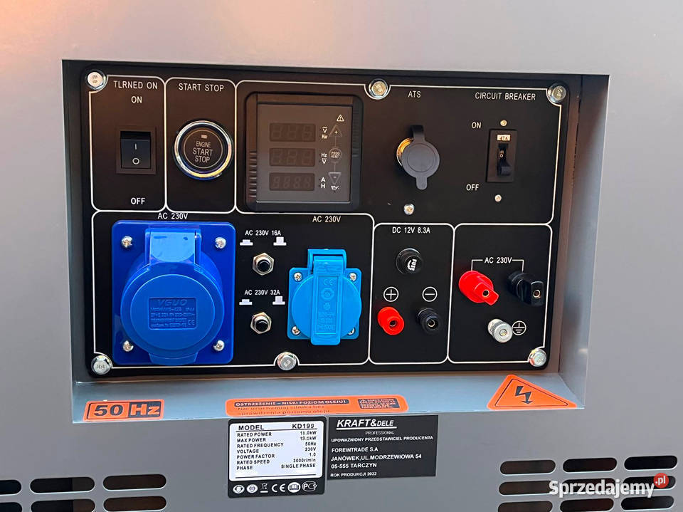 Agregat prądotwórczy jednofazowy DIESEL 1819 kW lubelskie